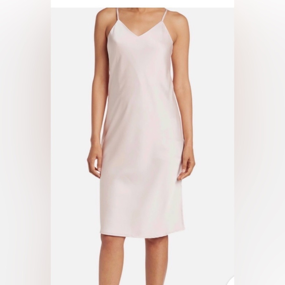 Sam Edelman Blush Pink Satin Fabric Dress